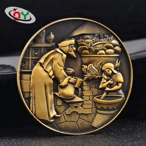 Barato recuerdo de metal en relieve medallón moneda venta al por mayor con cambio rápido - Product Image 1