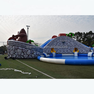 Piscine gonflable commerciale, parc aquatique géante sur le sol, en vente - Product Image 6