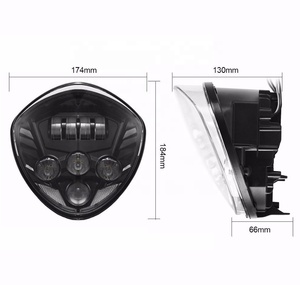 Faro LED da 65W per Moto Victory 2007-2015, per Touring e Bagger, Stile Proiettile, Faro Originale Impermeabile - Product Image 4