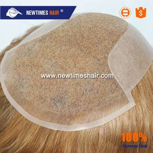 Cheveux longs beaux soudé mono remy cheveux toupee femmes, <span class=keywords><strong>Blond</strong></span> toupet de cheveux vierges pour les femmes - Product Image 1