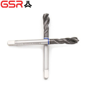 Tarauds de <span class=keywords><strong>machine</strong></span> <span class=keywords><strong>HSS</strong></span> Tarauds de filetage à flûte en spirale Tarauds de <span class=keywords><strong>machine</strong></span> avec anneau bleu des outils à main - Product Image 2
