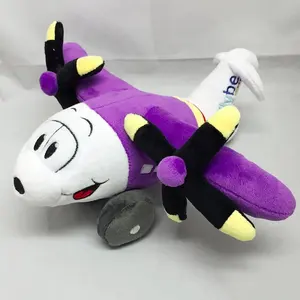 Bulk Custom Stuffed Plush Propeller Helicopter Plane Soft Toy Airplane