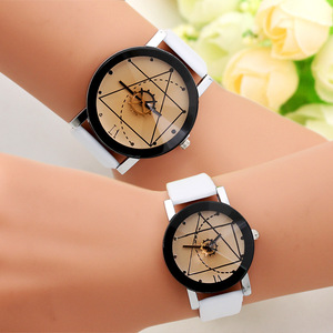 Relojes <span class=keywords><strong>de</strong></span> moda para parejas, <span class=keywords><strong>de</strong></span> cuero, con línea geométrica, timón, estudiantes, regalo, <span class=keywords><strong>de</strong></span> pulsera, <span class=keywords><strong>de</strong></span> cuarzo - Product Image 3