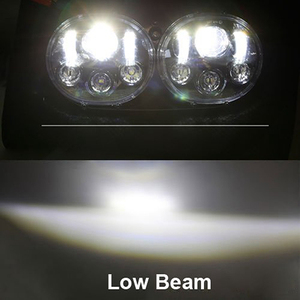 doble color led luz del coche de la motocicleta proyector día de doble led <span class=keywords><strong>faro</strong></span> para harley <span class=keywords><strong>camino</strong></span> glide de la lámpara - Product Image 5