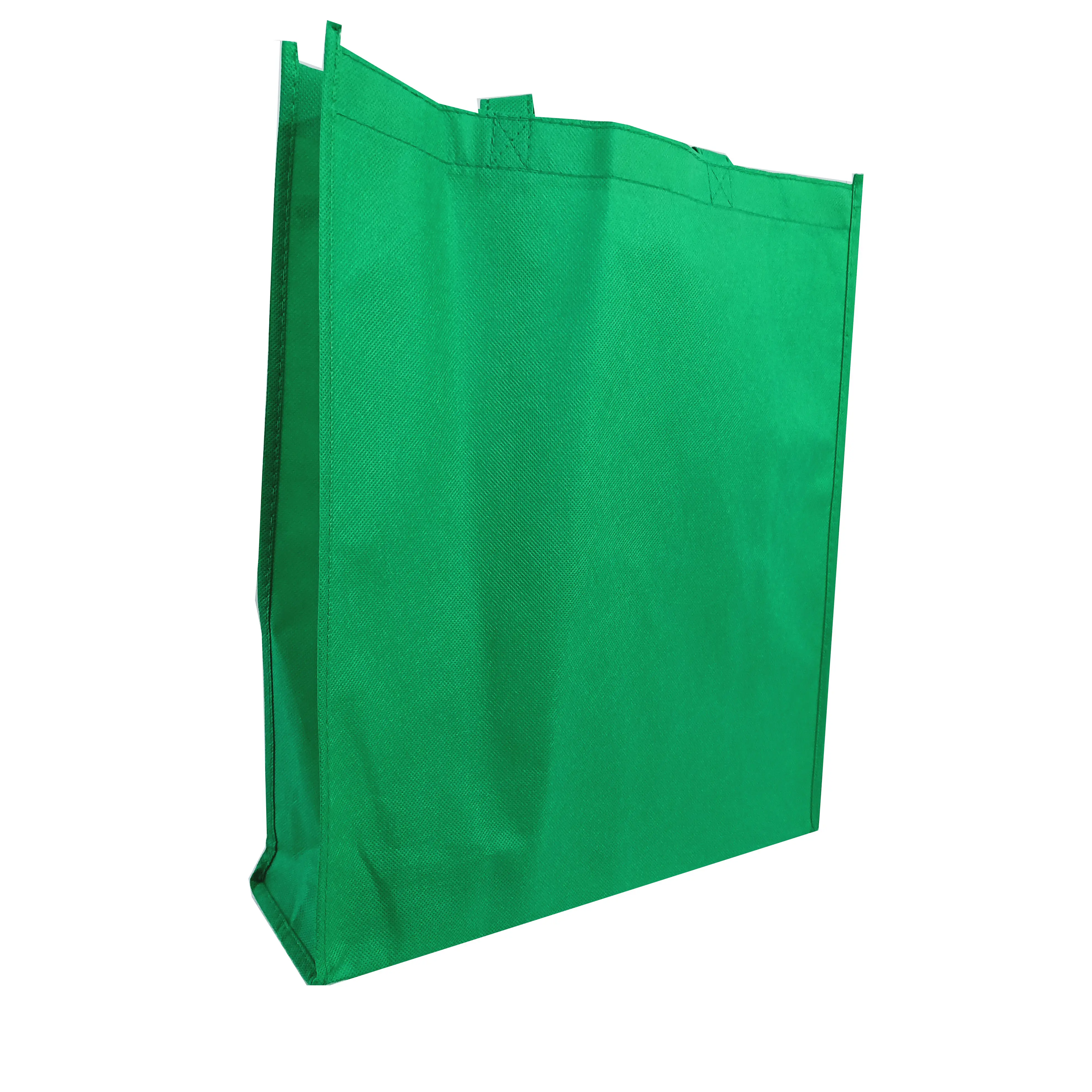 Ucuz tote çanta özel baskılı geri dönüşümlü kumaş olmayan dokuma alışveriş torbaları ile logo