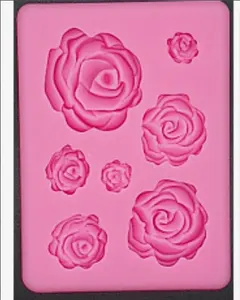 S57g Alat Kue Bunga Mawar Multi Cetakan Silikon Resin Cetakan Dekorasi Kue Fondant Kue Ulang Tahun Pernikahan