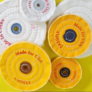 Cina Cotone giallo buff e bianco buff formato 4*45 6*45 6*50 8X50 strati per la lucidatura di superficie - Product Image 4