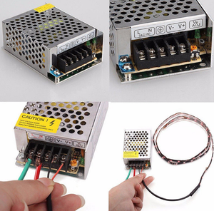 110 v 220 v commutateur d'entrée alimentation dc 5 v 12 v 24 v 25 w pour LED bande caméra de vidéosurveillance - Product Image 3