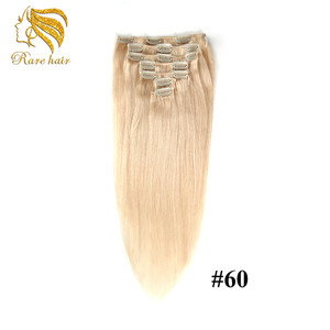 En gros Blonde <span class=keywords><strong>Clip</strong></span> <span class=keywords><strong>Sans</strong></span> Couture En Remy Extensions de Cheveux humains Pour Les Femmes Blanches - Product Image 1