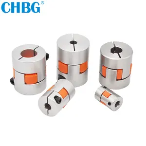 CHBG Small Motor Rigid Coupler Aluminum Flexible Types Of Spider Shaft Jaw PU Rubber Star Coupling / Motor Coupling FOR CNC