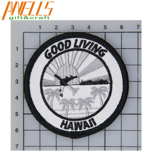 보안 하이 퀄리티 자수 패치, 의류 자수 패치를 위한 꽃 깃발 패치 자수 다리미 - Product Image 6