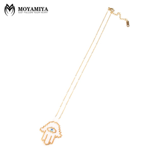 MI-N180005C moyamiya collar <span class=keywords><strong>de</strong></span> encanto <span class=keywords><strong>de</strong></span> Hamsa mano <span class=keywords><strong>de</strong></span> fatima suerte <span class=keywords><strong>amuletos</strong></span> poderosos árabe - Product Image 4
