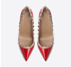 Tailingjia 2019 Su Ordinazione di Modo di Marca Rivet <span class=keywords><strong>Scarpe</strong></span> A Punta Pompe <span class=keywords><strong>Scarpe</strong></span> <span class=keywords><strong>Borchie</strong></span> Signore <span class=keywords><strong>Scarpe</strong></span> Tacco Alto Sexy Delle Donne Pompa I Pattini - Product Image 4