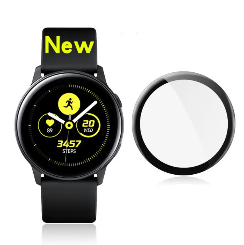 Full Cover PET Soft Film Screen Protector for samsung Galaxy Watch Active 1 40mm 2 40mm 44mm PET full cover screen protector