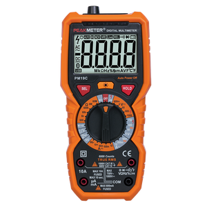 Peakmeter PM19C China fabricante manual faixa de Medição de Freqüência Elétrica <span class=keywords><strong>Multi</strong></span> <span class=keywords><strong>Tester</strong></span> Dc Atual Multímetro profissional - Product Image 2