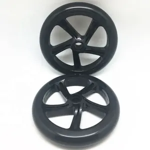 High quality PU casting big size 200mm wheels soft to hard hardness high rebound for kick or adult scooter