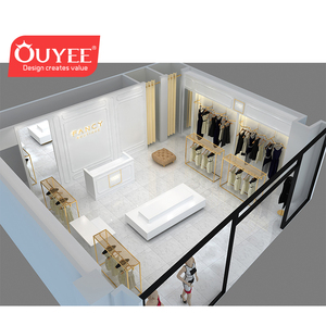 Customized <strong>Wall</strong> <strong>Mounted</strong> <strong>Clothes</strong> Rack Stainless Steel <strong>Clothes</strong> <strong>Hanging</strong> Rack for Garments Showroom Display - Product Image 6