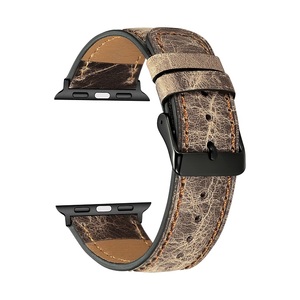 Pour la Bande de Montre <span class=keywords><strong>D</strong></span>'<span class=keywords><strong>apple</strong></span>, 42mm 38mm <span class=keywords><strong>Bracelet</strong></span> En Cuir Véritable Bande De Remplacement pour <span class=keywords><strong>Apple</strong></span> <span class=keywords><strong>Watch</strong></span> - Product Image 2