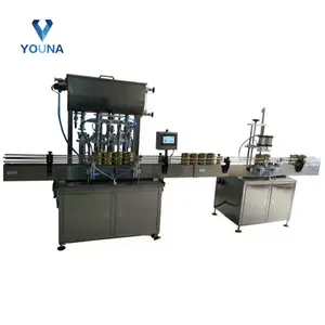 Automatic Packing Line Bottle Filling Capping and Labeling Machine Glass or Plastic Both Liquid and Paste Material SUS304/316