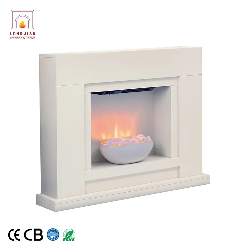 Freestanding Indoor MDF Insert Electric Fireplace Stoves Wood Frame