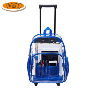 rolling clear backpack