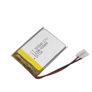 Alta Qualidade Recarregável Lipo Bateria <span class=keywords><strong>503040</strong></span> 3.7V Bateria De Iões De Lítio 550mAh 600mAh Baterias De Polímero De Lítio - Product Image 2