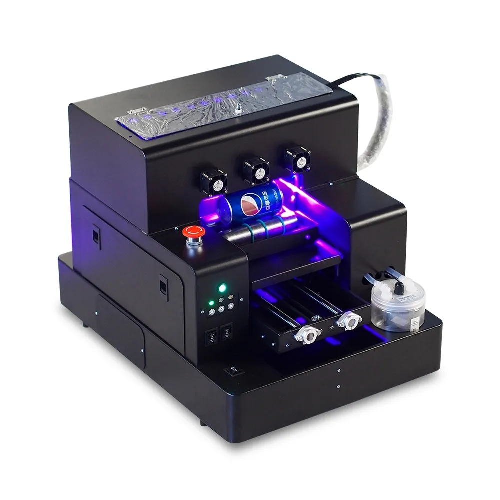 A4 LED-Flachbett-UV-Drucker mit Fabrik preis mit hoher Qualität und hoher Geschwindigkeit. Kosten günstiger billiger UV-Drucker