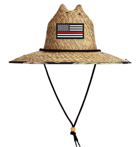 Chapeau de paille de surf avec doublure intérieure, type accessoire ruban et corde et type chapeau de paille sombrero - Product Image 5