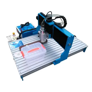 CNC Router Khắc Khoan Và Máy Phay LY CNC 6090L-1.5KW 3 Trục Tuyến Tính Hướng Dẫn Đường Sắt