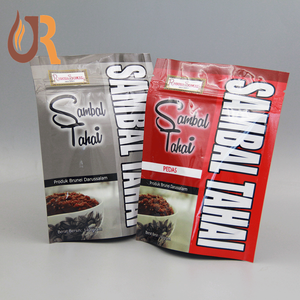 Refermable Ziplock En Plastique sambal tahai alimentaire emballage stand up Sac - Product Image 3