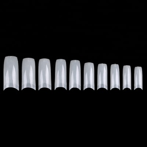Venta caliente uñas postizas Corea 500 unids/bolsa <span class=keywords><strong>Natural</strong></span> claro blanco extremidades del clavo francés - Product Image 3