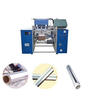 House Foil Roll Rewinding Machine,Aluminum Foil Roll Stretch Film Rewinder Machine With Low Noise