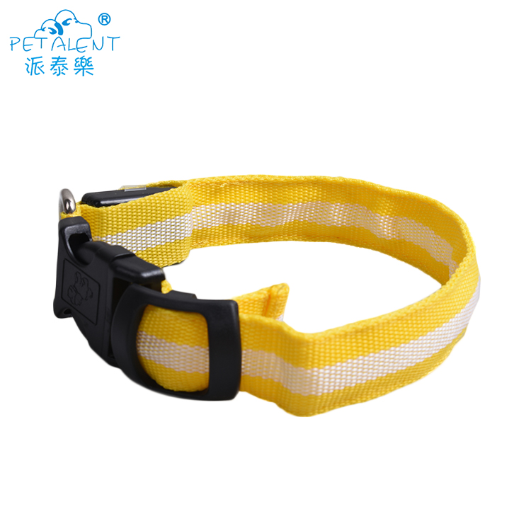 Стильный безопасности собака светодио дный нейлон LED зоотоваров Pet Воротник