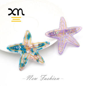 Designer nuova clip di capelli di 2020 bambini della spiaggia di modo ins clip di accessori per capelli acrilico resina conchiglia clip di capelli per le ragazze - Product Image 3