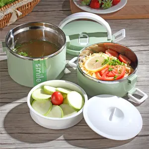 Manufacture metal thermos food stainless steel warmer vacuum container airtight lunch container sets