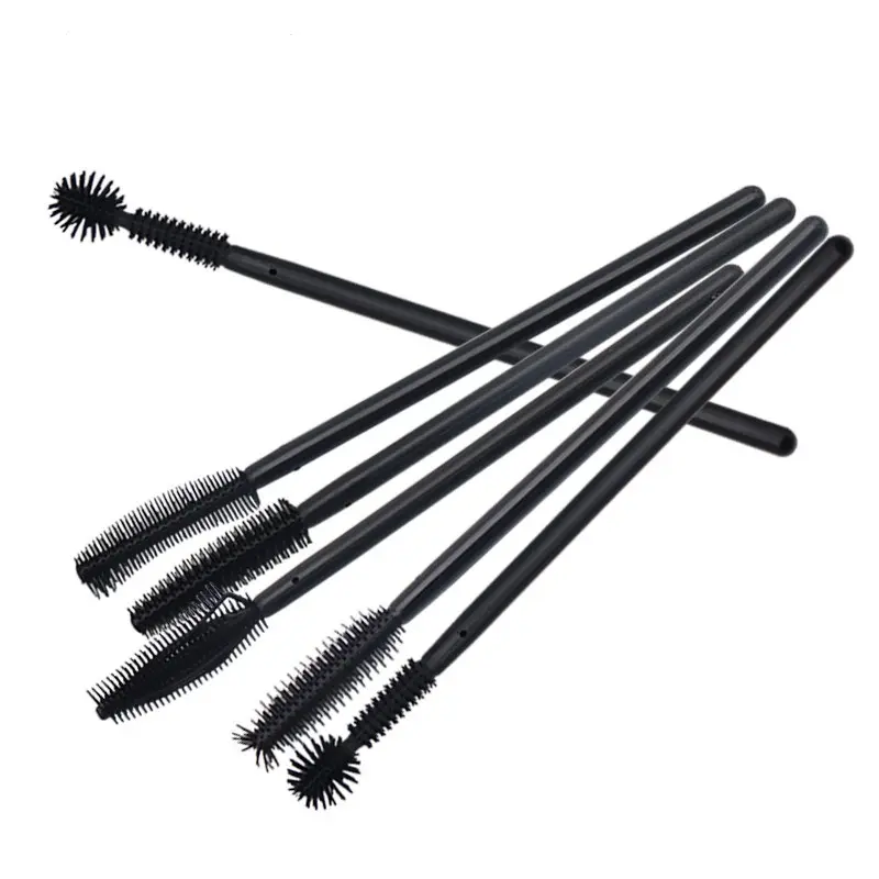 Wholesales silicone eyelash tinting comb brush eyelash silicone brush eyebrow comb makeup brushes