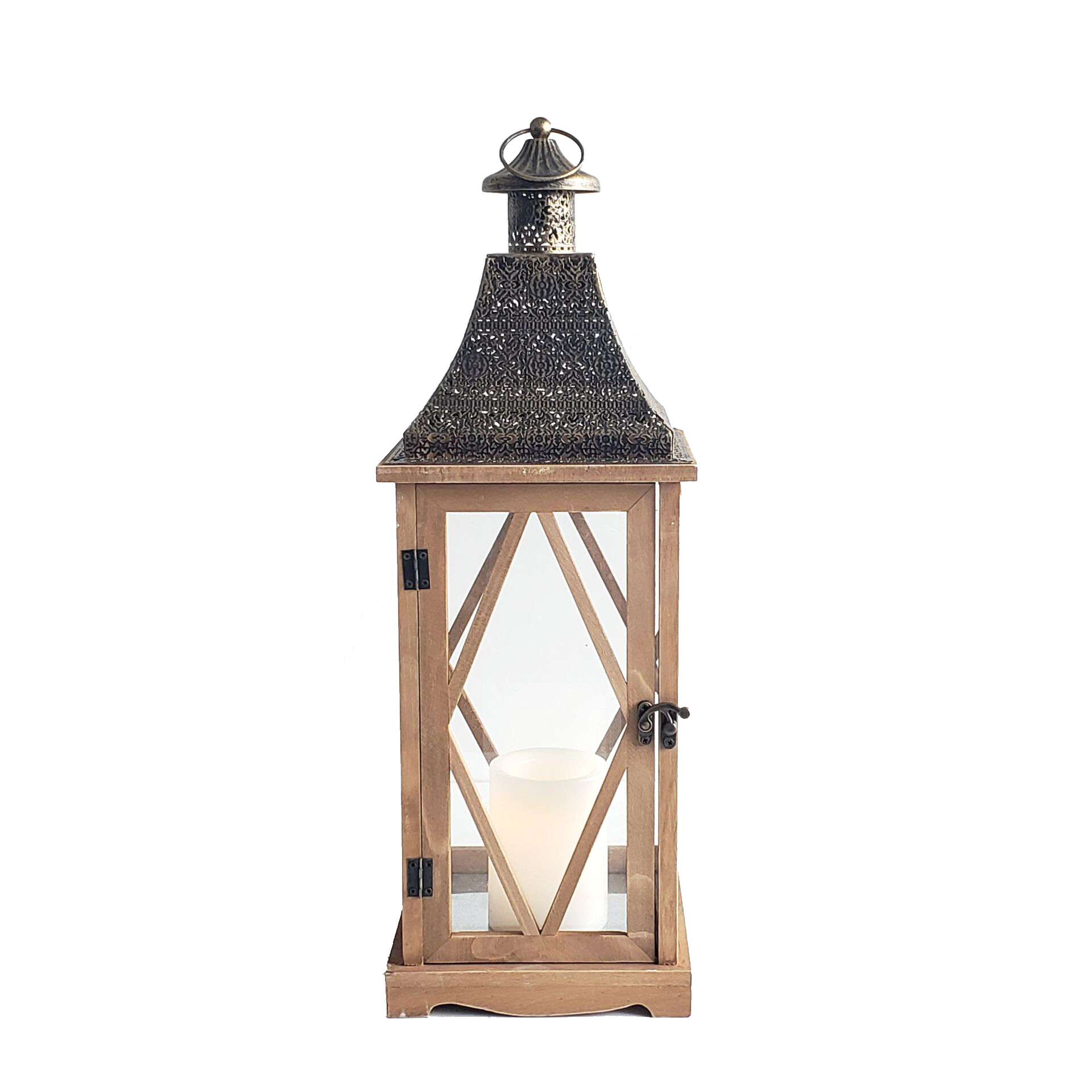 Lantern Metal Set Of 3 High Quality Metal And Wood Led Wedding Home Decorative Lantern