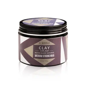 Sologn Brand Professional Hair Clay für Männer Neue wasser basierte Easy Wash Natur haar Styling Matte Clay Pomade