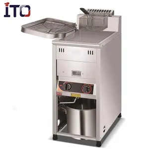 BD-40 Commercial Large Capacity fryer gas deep fryer with safety devices