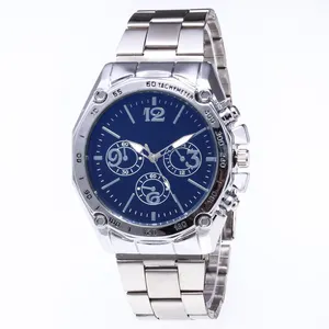 Fashion Men Crystal Stainless Steel Analog Quartz Wrist Watch Bracelet men watch stainless steel wristwatch BD028