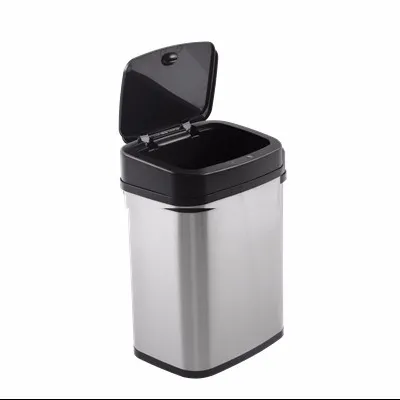Modern Style household smart Electronic commercial grade stainless steel Trash bin at Small size 12L
