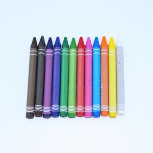 学校の文房具サプライヤー紙箱に12色のワックスクレヨン
