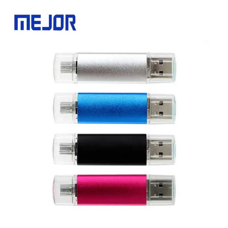 Stik Memori Micro 2 In 1 Terang 16Gb Matt Pen Drive 64G Penyimpanan Ponsel Android 32G OTG USB Disk