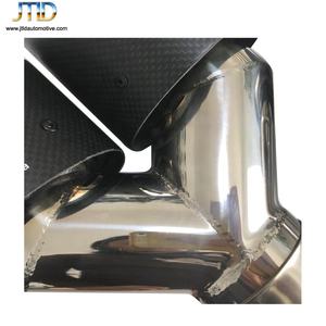 AK Serat Karbon Glossy Dual Outlet Exhaust Tip untuk Akrapovic Gaya - Product Image 6