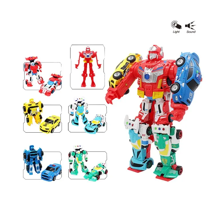 5 in 1 Combination Transformation Toys Deformation Robot toys for children