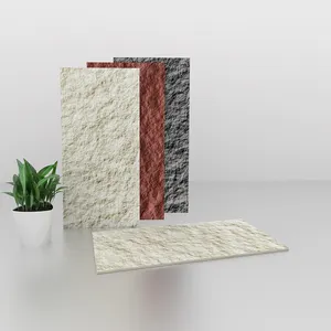 Flexible de piedra Artificial duro pizarra piedra arenisca azulejo de la pared para Deco