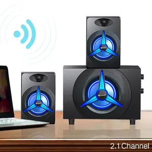 Süper bas Subwoofer 2.1 ev sineması bilgisayar hoparlör sistemi BT fonksiyonu ile