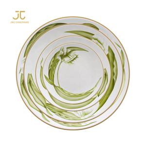 <span class=keywords><strong>Plaques</strong></span> <span class=keywords><strong>de</strong></span> chargeur cerclées par or blanc imprimées par coutume bon marché pour le restaurant <span class=keywords><strong>de</strong></span> mariage utilisé - Product Image 5