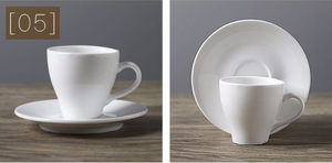Chất lượng cao biểu tượng tùy chỉnh đồng bằng màu trắng gốm Mug và cup gốm cốc cà phê với chiếc đĩa - Product Image 6