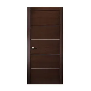 Grosir Pintu Kayu Internal Apartemen Modern Pintu Kenari Interior Pintu Walnut Kayu Pintu Veneer